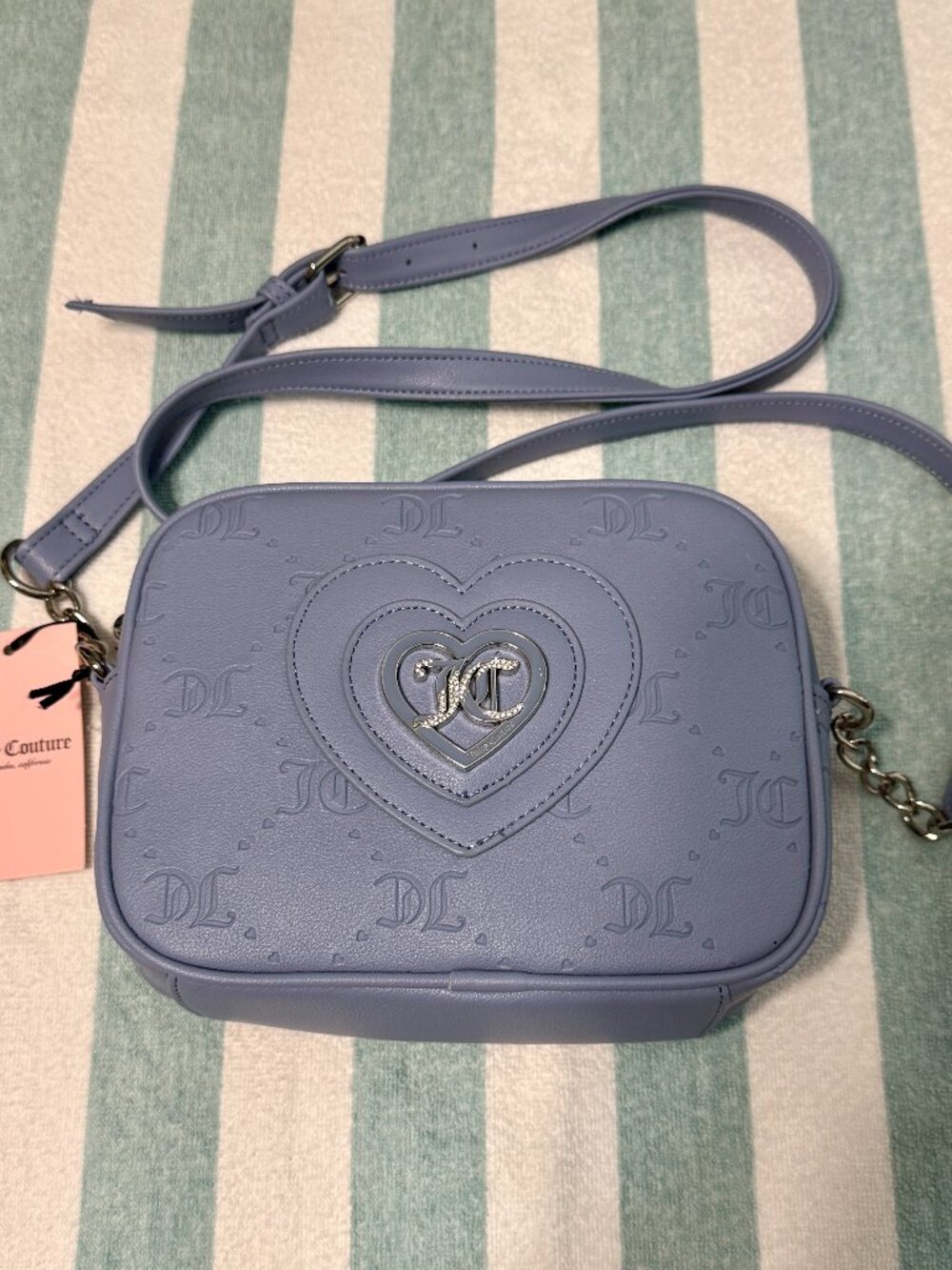 NEW! - Juicy Couture - Crossbody Handbag - Slate Blue  - NWT
